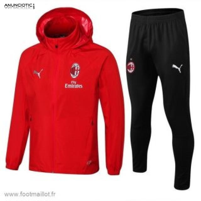 Vente Survetement foot AC Milan 2018 2019 - footmaillot