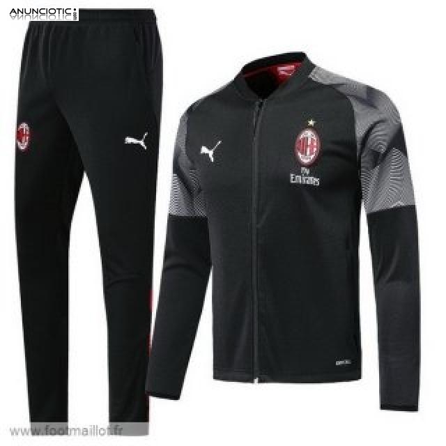 Vente Survetement foot AC Milan 2018 2019 - footmaillot