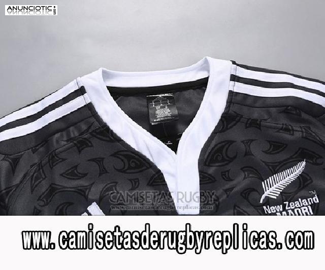 Camiseta Nueva Zelandia All Blacks Maori Rugby 100th Conmemorative