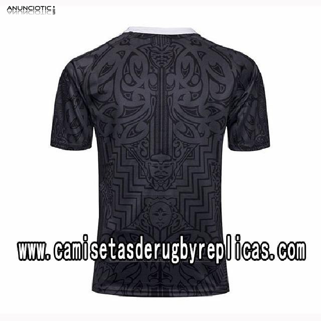 Camiseta Nueva Zelandia All Blacks Maori Rugby 100th Conmemorative