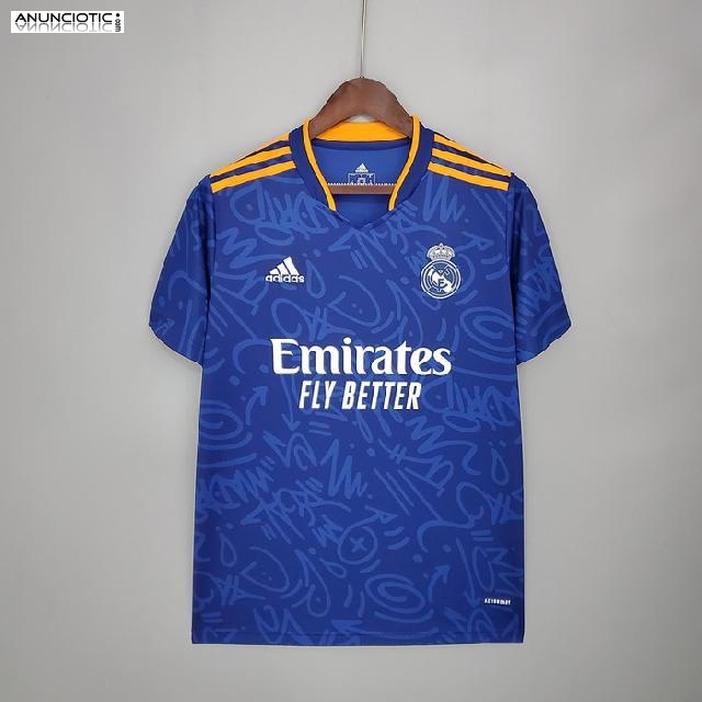 segunda camiseta real madrid 2022