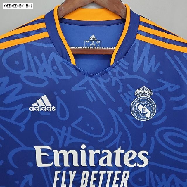 segunda camiseta real madrid 2022