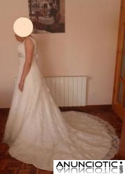 vestido de novia: marca: san patric, modelo caspio, talla 42
