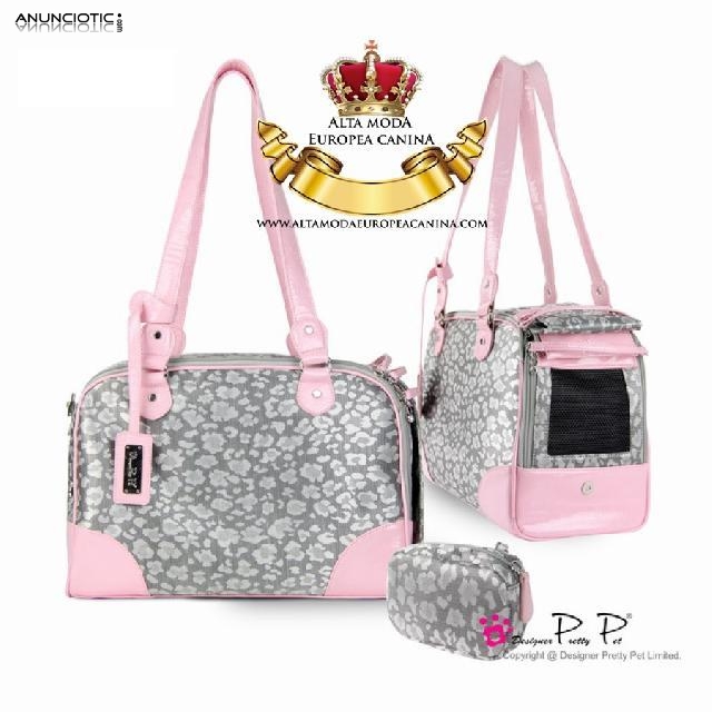 Bolso Rosa y Leopardo para Perros