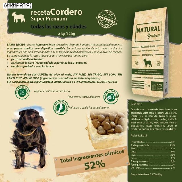 Pienso de cordero para perros