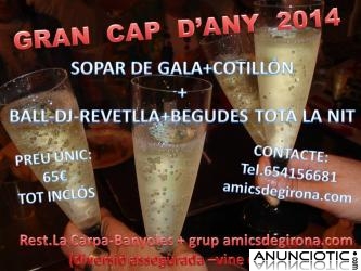 CENA DE GALA DE FIN DE AÑO 2014 + DJ +BEBIDAS INCLUIDAS TODA LA NOCHE