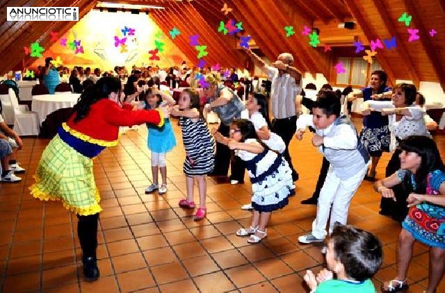 Animadores fiestas infantiles Barcelona cumpleaños domicilio comuniones