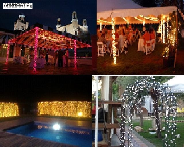 iluminacion para bodas focos luces de fiesta