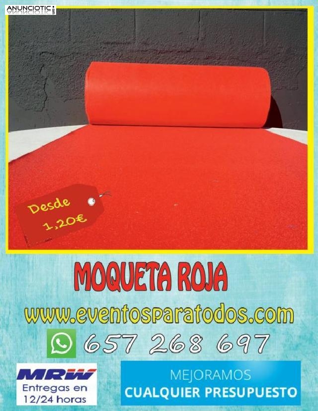 Moqueta para eventos roja