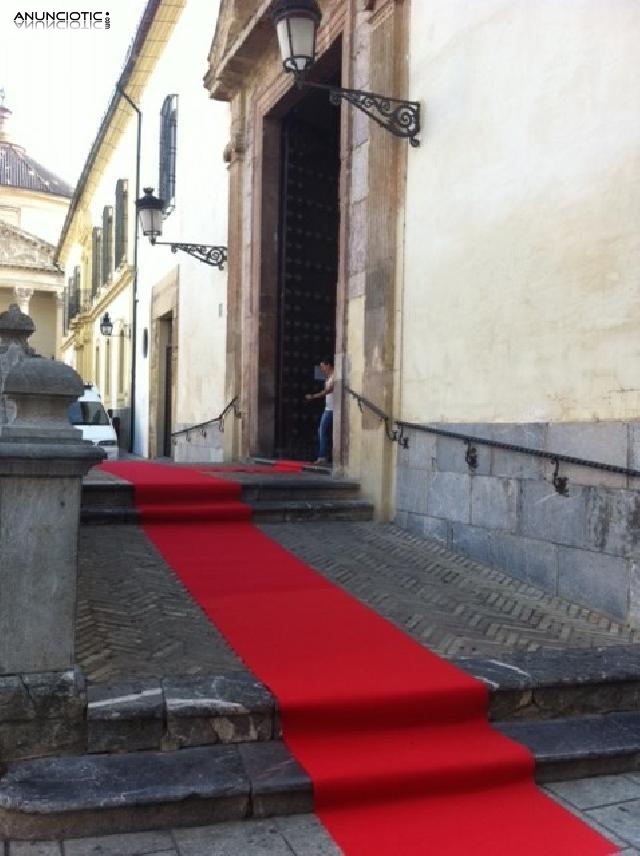 Moqueta para eventos roja