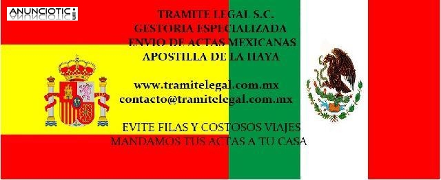 Apostilla de la Haya México-España