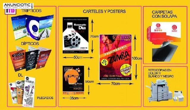 Flyers, tarjetas,impresiones y diseños baratos