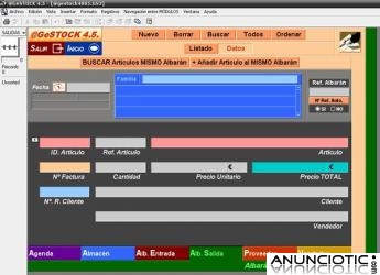 Software o Programa de Gestión de Inventario Logística y Almacén @GeSTOCK ¡¡ GRATIS !! 