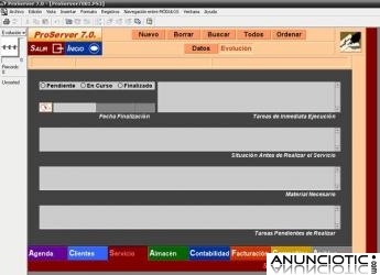 Programa de Gestión de Servicios y Facturación Profesional ProServer ¡¡ GRATIS !!