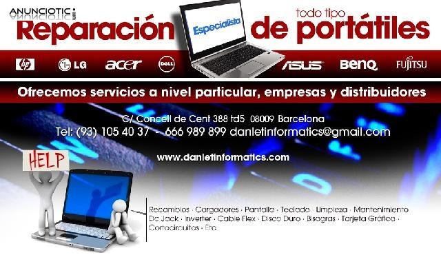 REPARACIONES DE PORTATILES, MAC Y PC S