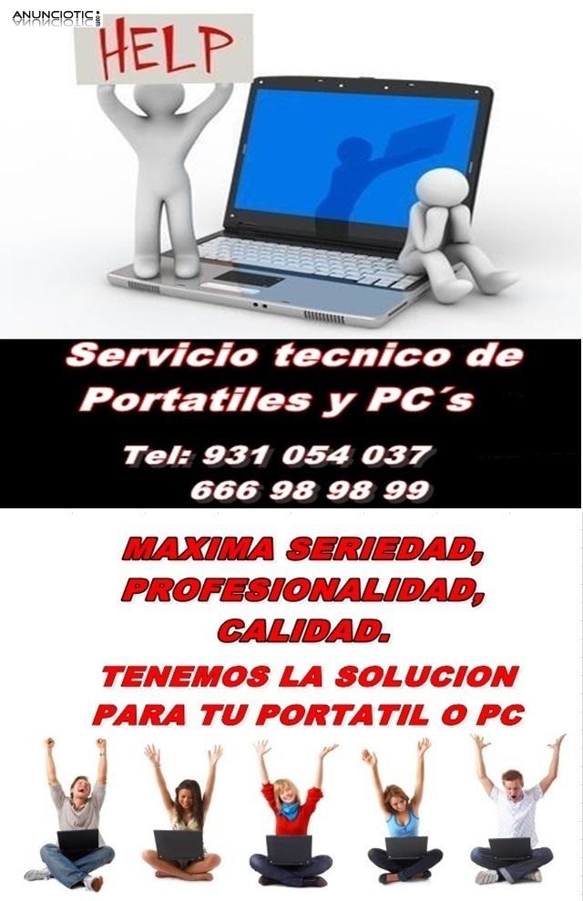 REPARACIONES DE PORTATILES, MAC Y PC S