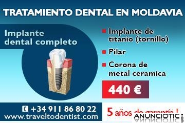 Ahorre 80% con el tratamiento dental en Moldavia