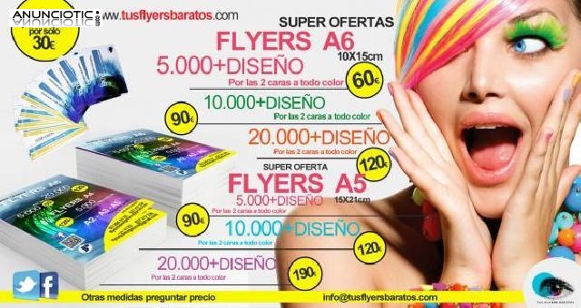 Imprenta barata para flyers y  tarjetas de visitas  