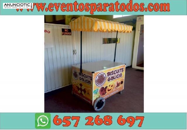 Carrito de perritos calientes para eventos