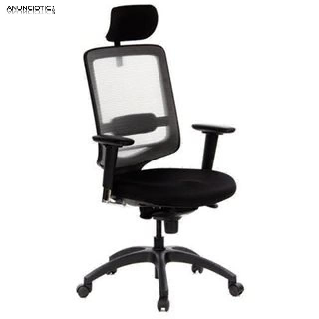 Silla smooth pro 8h lumbar ajustable negra