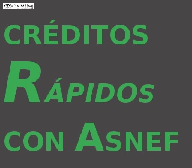 Prestamos urgentes con asnef