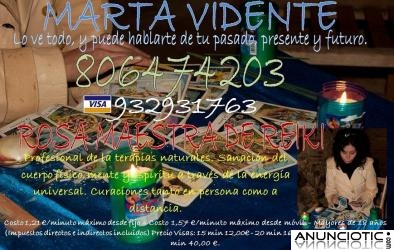 Marta Vidente de Nacimiento. Franca. Tarot Profesional 806405918