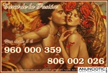 TAROT 806 DE LA PASIÓN POR SOLO 0,42 CM MIN. VISA DESDE 5  10 MIN. 