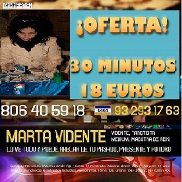 Marta Vidente Natal asequible Oferta 20 min 12 euros. 932931763.Tarot