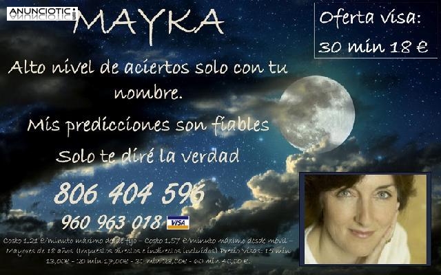 Mayka, vidente ocultista, tarot sincero, oferta 30min18 960963018
