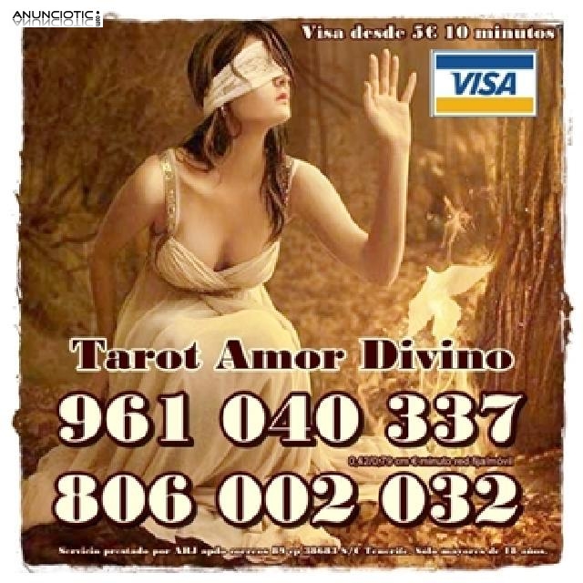 Tarot Económico Amor Divino sólo 0,42 cm min. Tarot por visa desde 5 10 mi