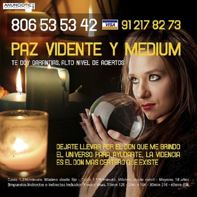 Paz vidente medium, conecto con tus guias. tarot 806535342