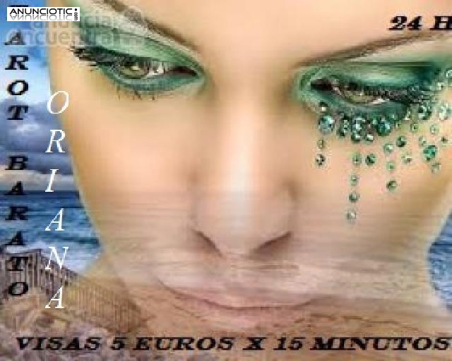 TAROT ECONOMICO  ORIANA VISAS 5 EUROS X 15 MINUTOS VIDENTES ESPAÑOLAS 24 H