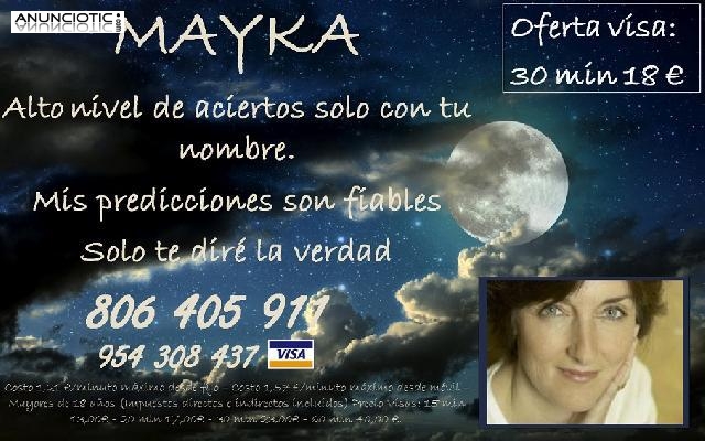 Mayka, vidente, las respuestas estan en mis cartas, 806405911 tarot economi