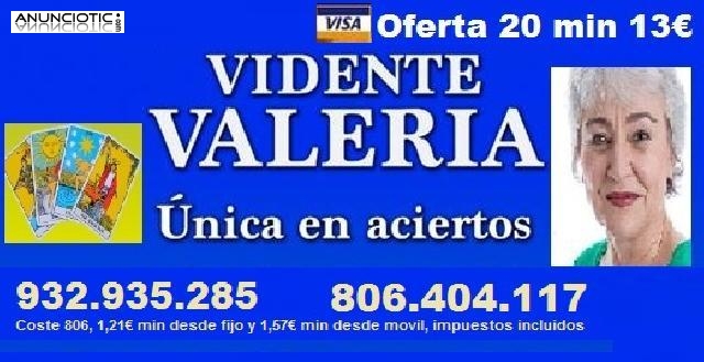 Valeria,unica vidente en aciertos 806404117,tarot.13 20min