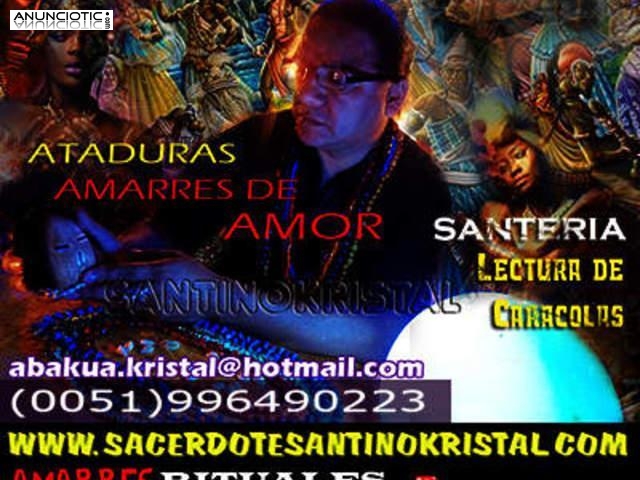 Santino kristal Unico sacerdote en el PERU de la hermandad vudu