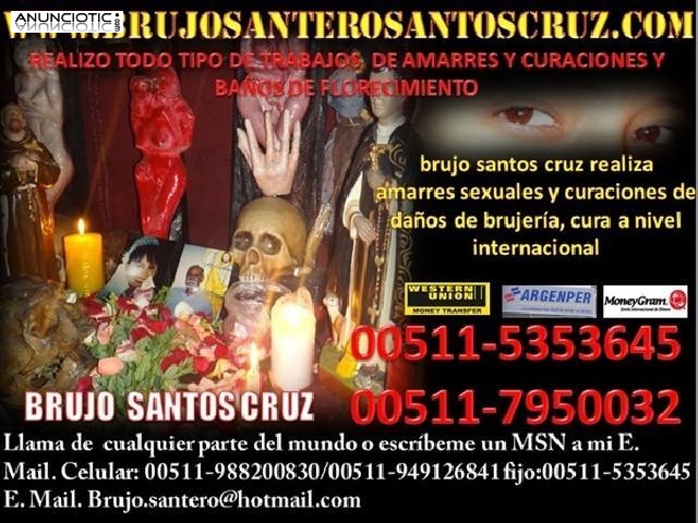 curandero santos cruz amarres de amor 