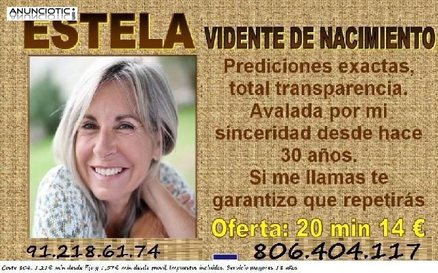 Estela la autentica Vidente, 806404117. Garantia acierto. Tarot