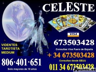 CELESTE vidente-tarot-medium..consultas visa 30min-18euros