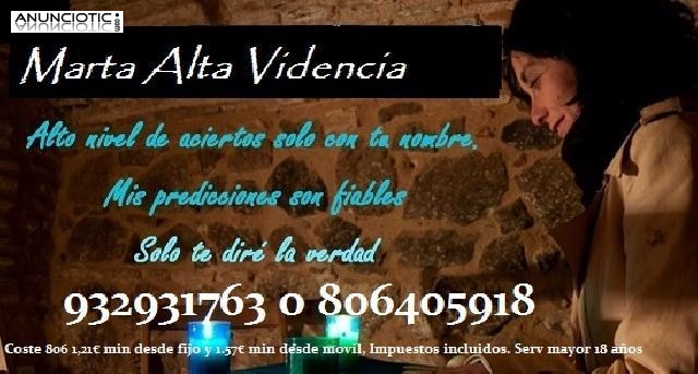 Vidente Medium Marta, Aciertos y Fechas. Ofertas tarot