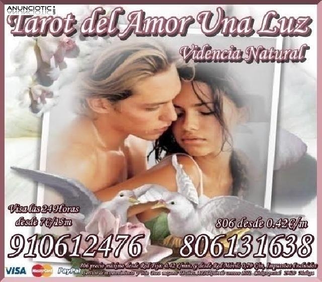 Tarot del Amor UNA LUZ Visa desde 7/15m*******