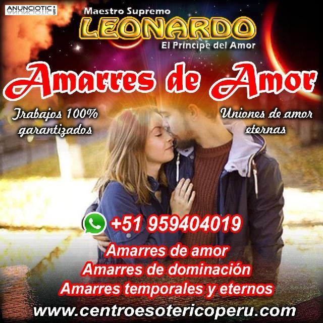 LEONARDO ESPECIALISTA EN AMARRES DE AMOR