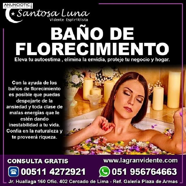 BAÑOS DE FLORECIMIENTO - SANTOSA LUNA