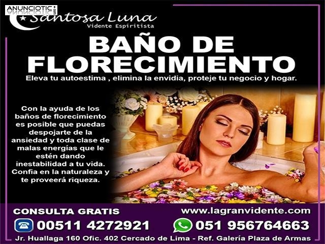 Baños de florecimiento, curaciones, limpieza de aura