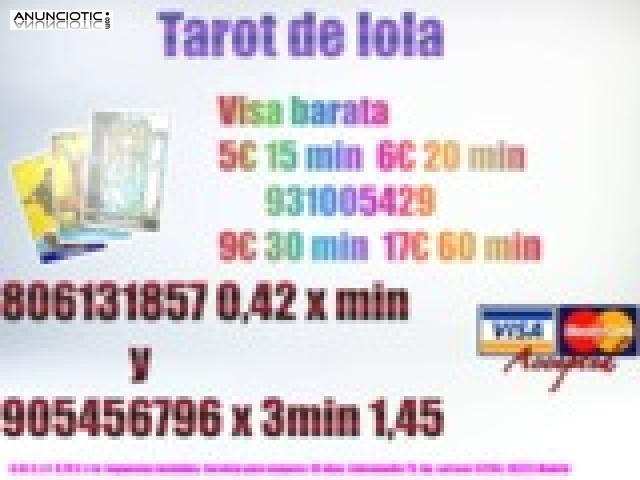 TAROT BARATO VISA 5 X 15 MIN 931005429 O 905456796 1,45 X 3 MIN