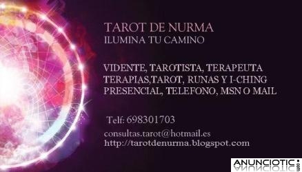 Tarot de Nurma,15 min 6 euros, 30 min 10 euros, atiendo personalmente