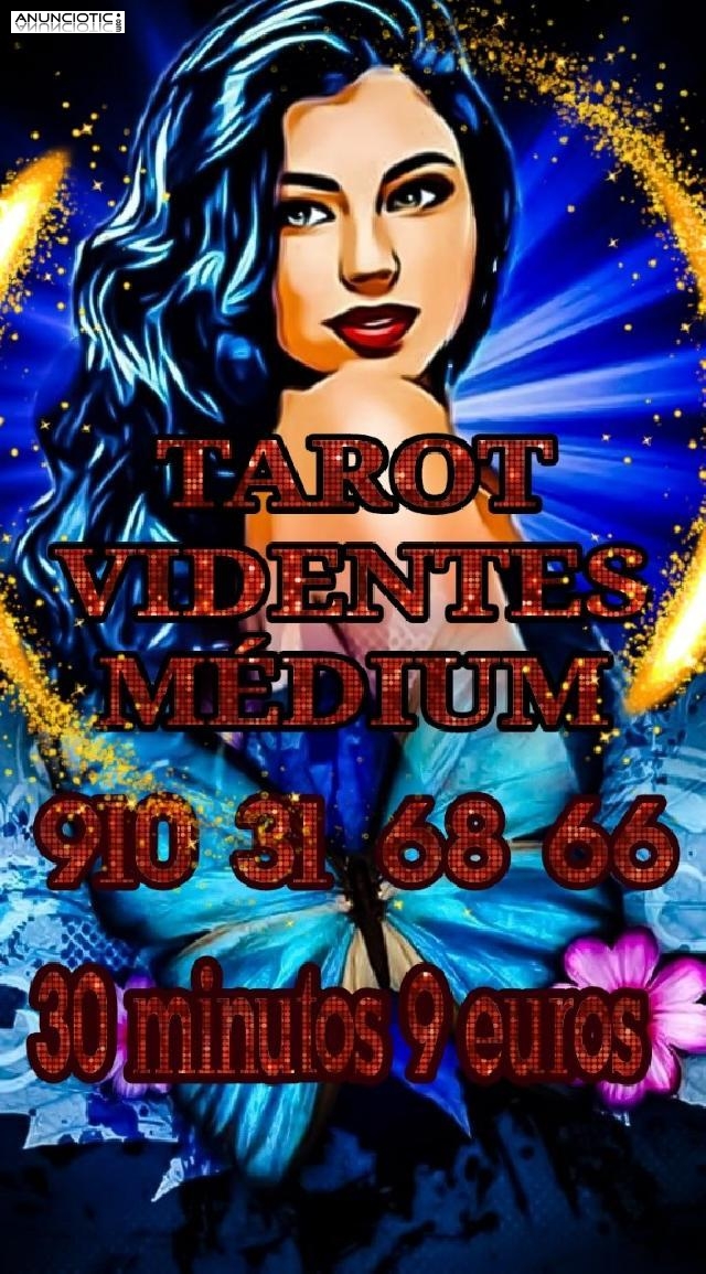 Tarot, videncia y médium 30 minutos 9 euros visa 