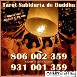 TAROT SABIDURÍA DE BUDDHA OFERTA VISA 15 30 MIN. TAROT BARATO SOLO 0,42 CM MIN. 