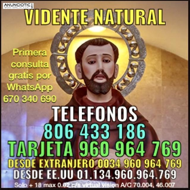 Vidente Tarotista primera consulta gratis gratuita 670 340 690