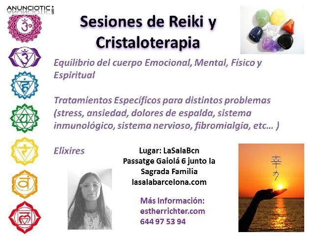 Reiki y Cristaloterapia en el centro de Barcelona