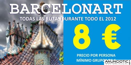 RUTAS TURÍSTICAS POR BARCELONA A 8 